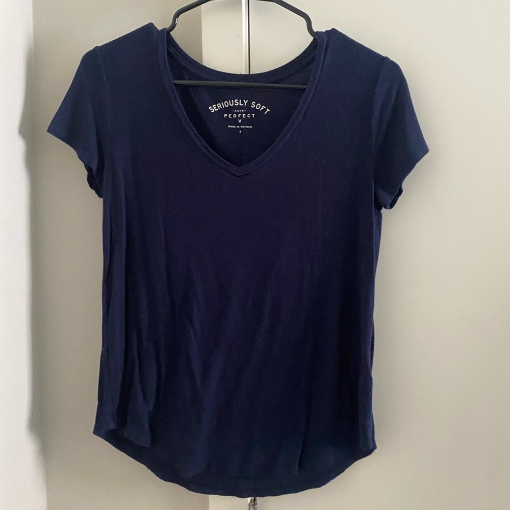 Aeropostale Navy Blue Shirt, Size XS